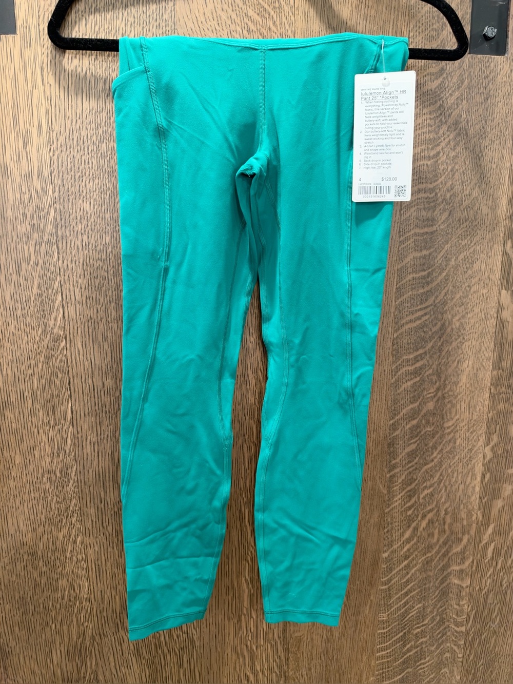 NWT Lululemon Align High-Rise Pant 25” Pockets Cascadia Green Size 4
